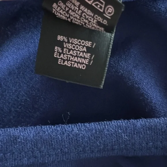 Victoria's Secret Women’s Small Blue Ruched Side Sleeveless Stretch Maxi Dress - Picture 8 of 8